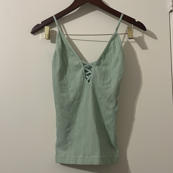 Intimately Free People The Crossfire Cami Ribbed Seamless Tank Top Size M/L - Picture 3 of 7